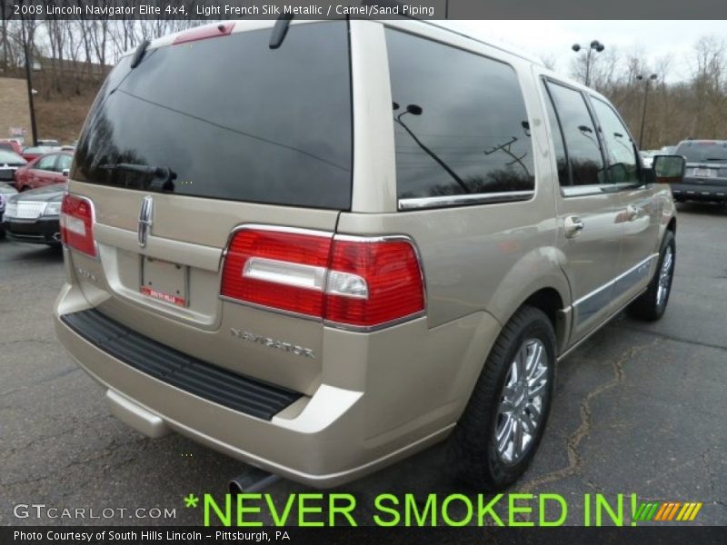 Light French Silk Metallic / Camel/Sand Piping 2008 Lincoln Navigator Elite 4x4
