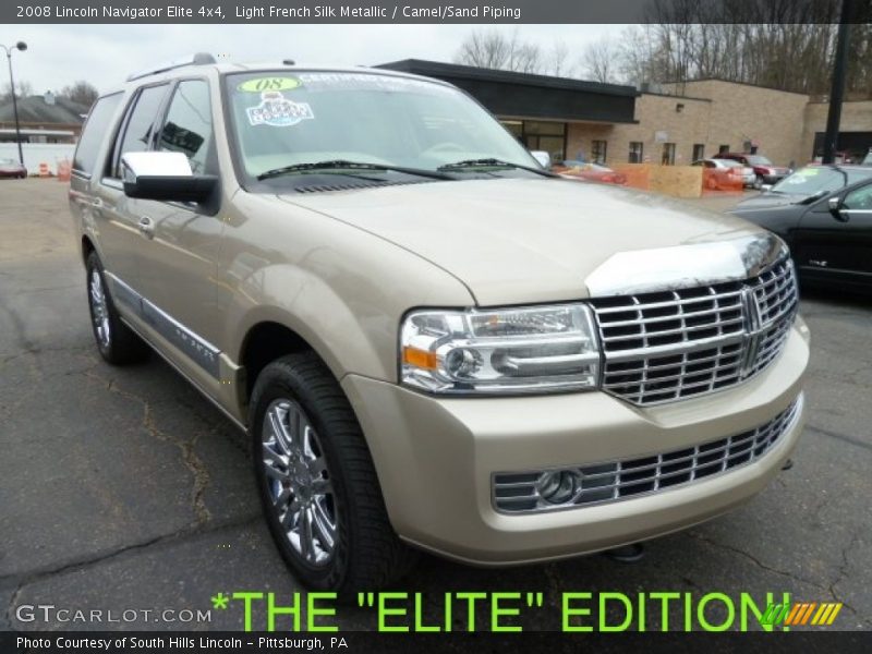 Light French Silk Metallic / Camel/Sand Piping 2008 Lincoln Navigator Elite 4x4