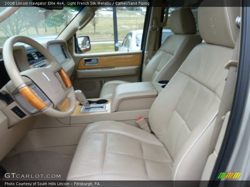 Light French Silk Metallic / Camel/Sand Piping 2008 Lincoln Navigator Elite 4x4