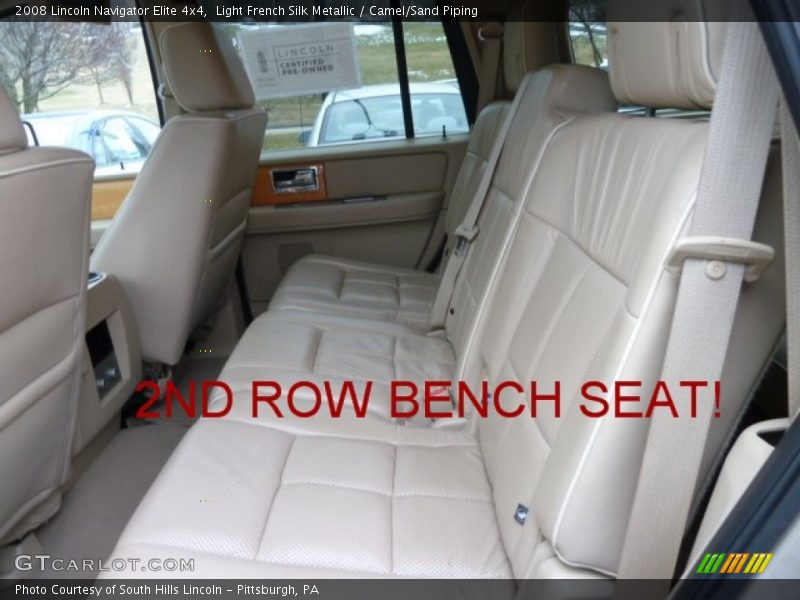 Light French Silk Metallic / Camel/Sand Piping 2008 Lincoln Navigator Elite 4x4