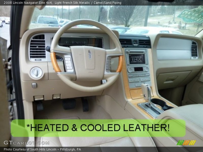Light French Silk Metallic / Camel/Sand Piping 2008 Lincoln Navigator Elite 4x4