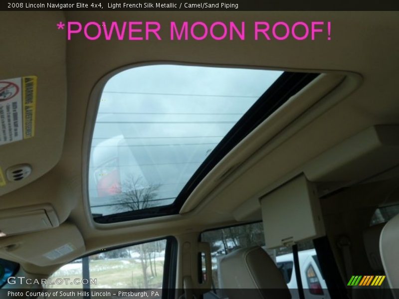 Light French Silk Metallic / Camel/Sand Piping 2008 Lincoln Navigator Elite 4x4