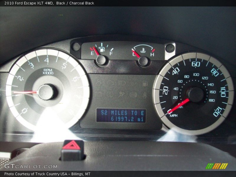 Black / Charcoal Black 2010 Ford Escape XLT 4WD