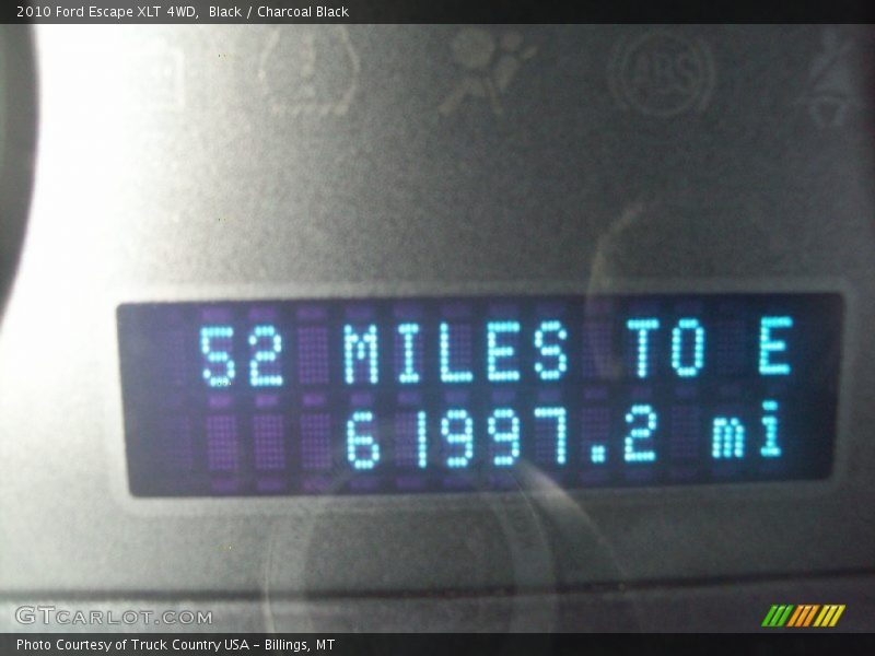 Black / Charcoal Black 2010 Ford Escape XLT 4WD