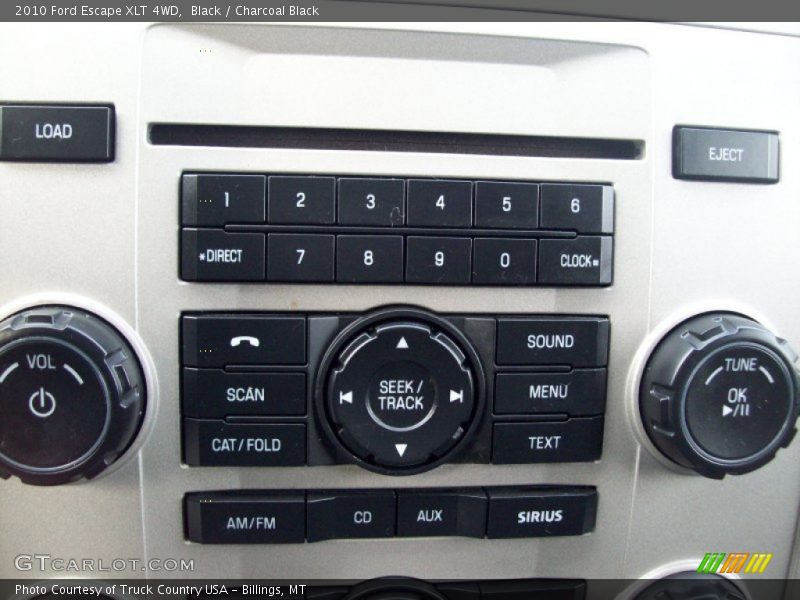 Black / Charcoal Black 2010 Ford Escape XLT 4WD