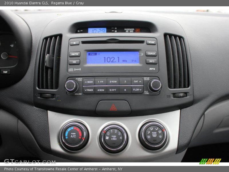 Regatta Blue / Gray 2010 Hyundai Elantra GLS