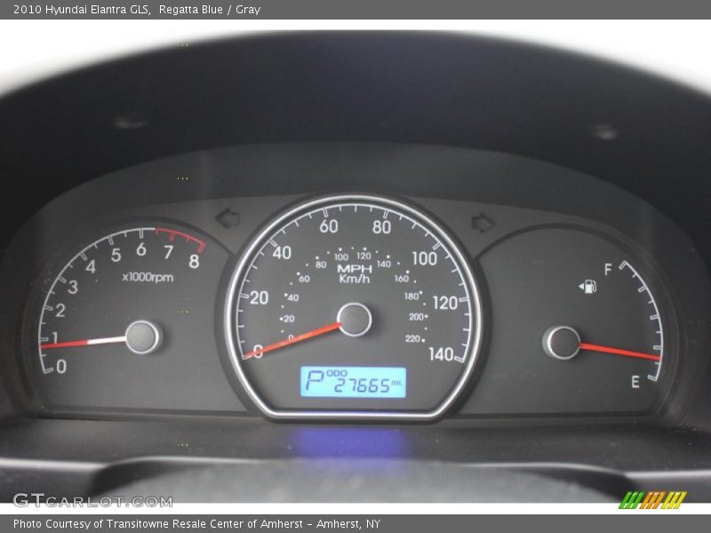 Regatta Blue / Gray 2010 Hyundai Elantra GLS