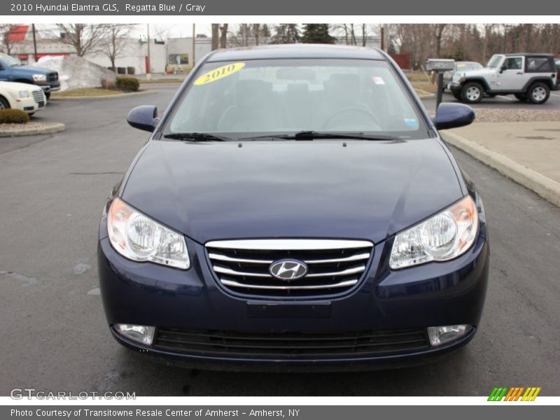 Regatta Blue / Gray 2010 Hyundai Elantra GLS