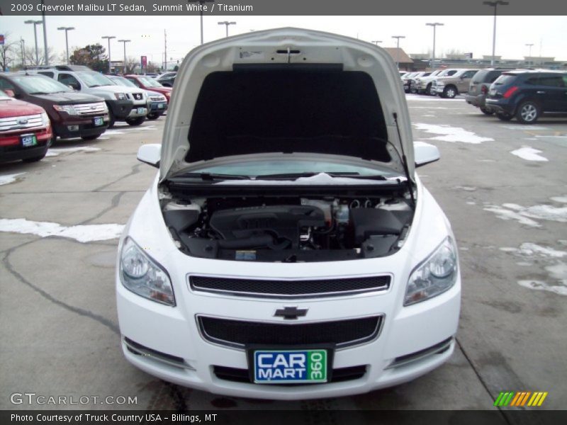 Summit White / Titanium 2009 Chevrolet Malibu LT Sedan
