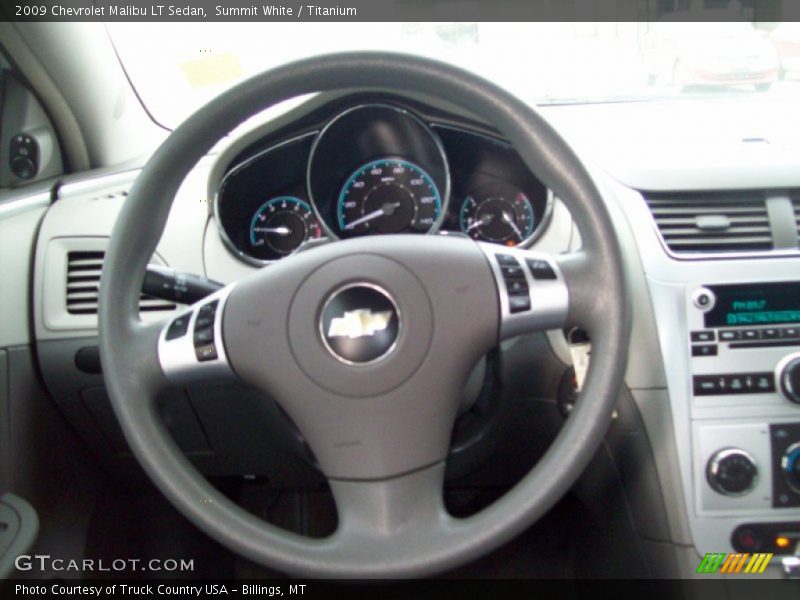 Summit White / Titanium 2009 Chevrolet Malibu LT Sedan