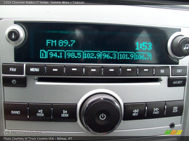 Summit White / Titanium 2009 Chevrolet Malibu LT Sedan