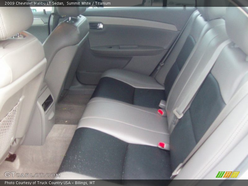 Summit White / Titanium 2009 Chevrolet Malibu LT Sedan