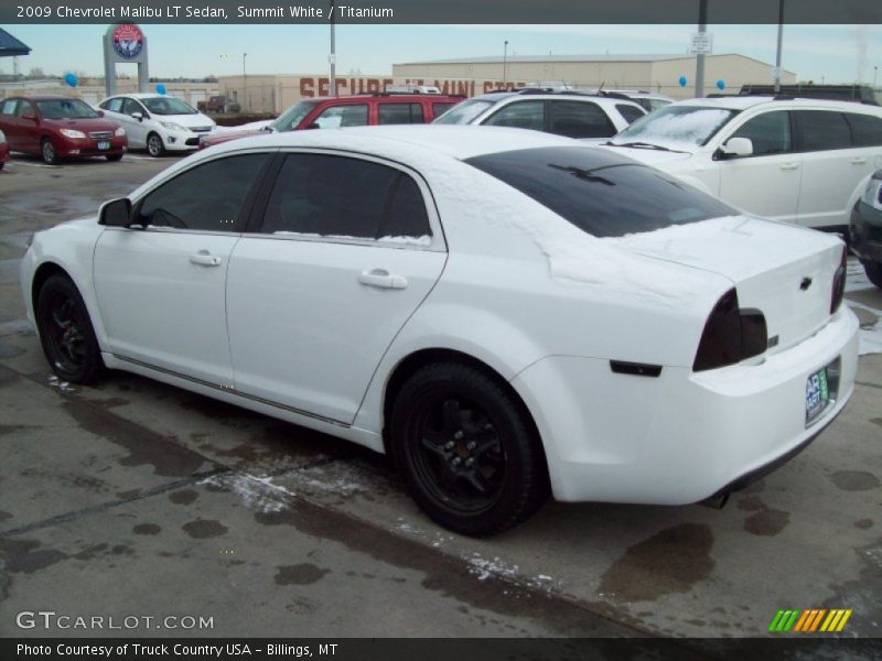 Summit White / Titanium 2009 Chevrolet Malibu LT Sedan