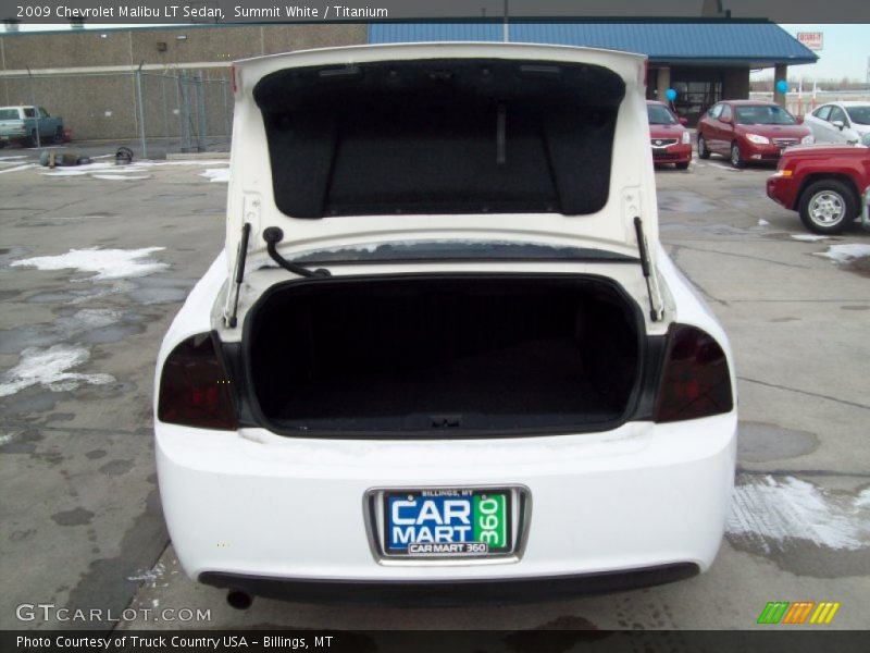 Summit White / Titanium 2009 Chevrolet Malibu LT Sedan