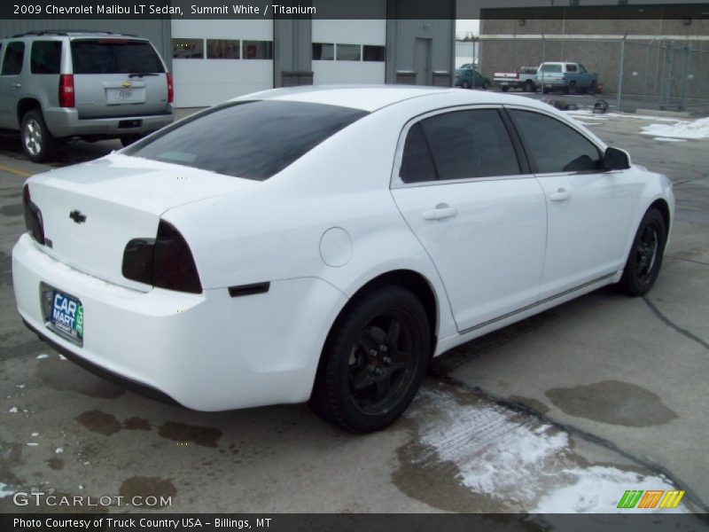Summit White / Titanium 2009 Chevrolet Malibu LT Sedan