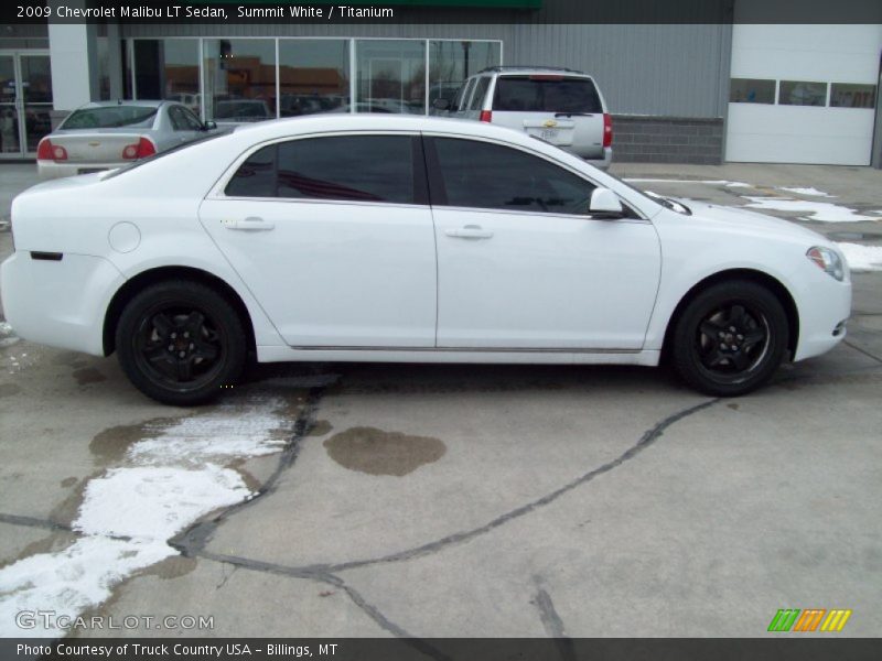Summit White / Titanium 2009 Chevrolet Malibu LT Sedan