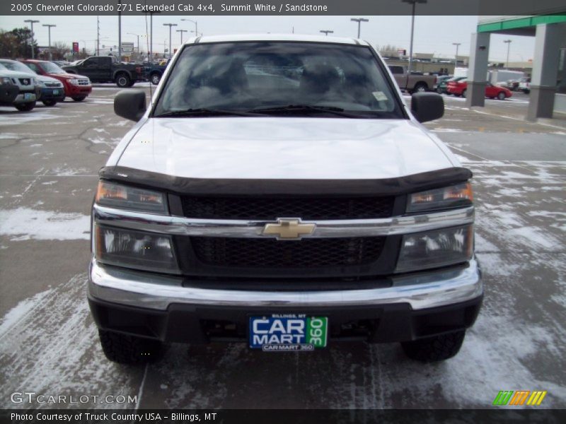 Summit White / Sandstone 2005 Chevrolet Colorado Z71 Extended Cab 4x4