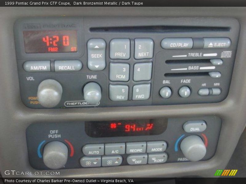 Audio System of 1999 Grand Prix GTP Coupe