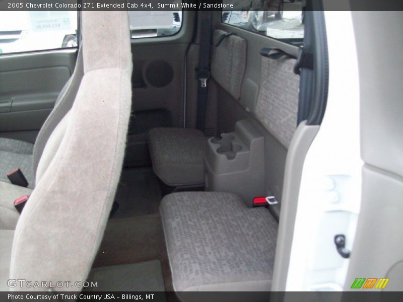 Rear Seat of 2005 Colorado Z71 Extended Cab 4x4