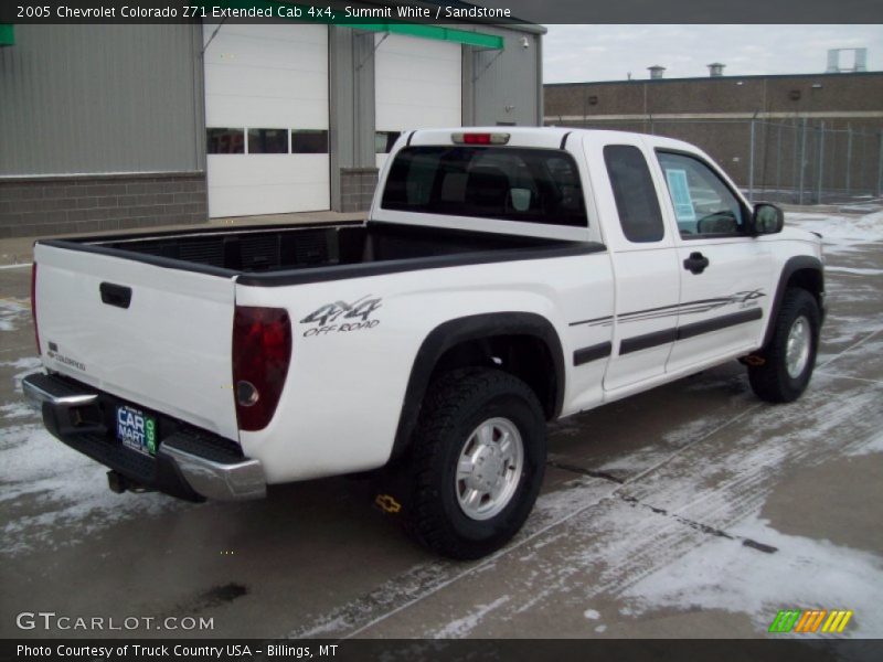 Summit White / Sandstone 2005 Chevrolet Colorado Z71 Extended Cab 4x4