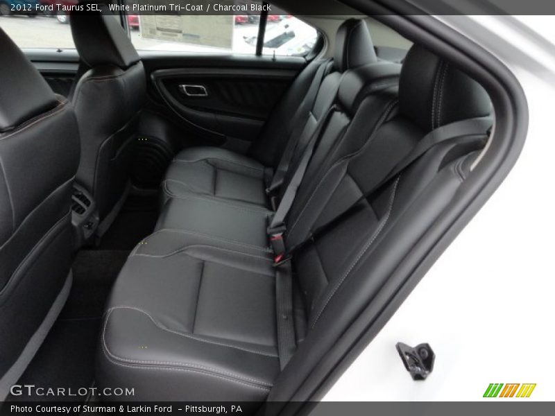 White Platinum Tri-Coat / Charcoal Black 2012 Ford Taurus SEL