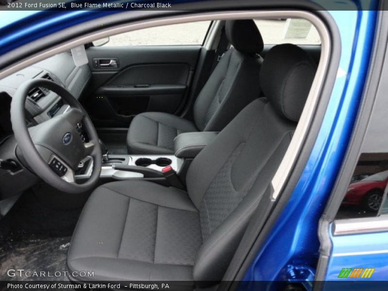 Blue Flame Metallic / Charcoal Black 2012 Ford Fusion SE