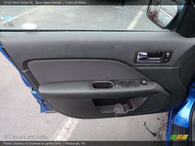 Blue Flame Metallic / Charcoal Black 2012 Ford Fusion SE