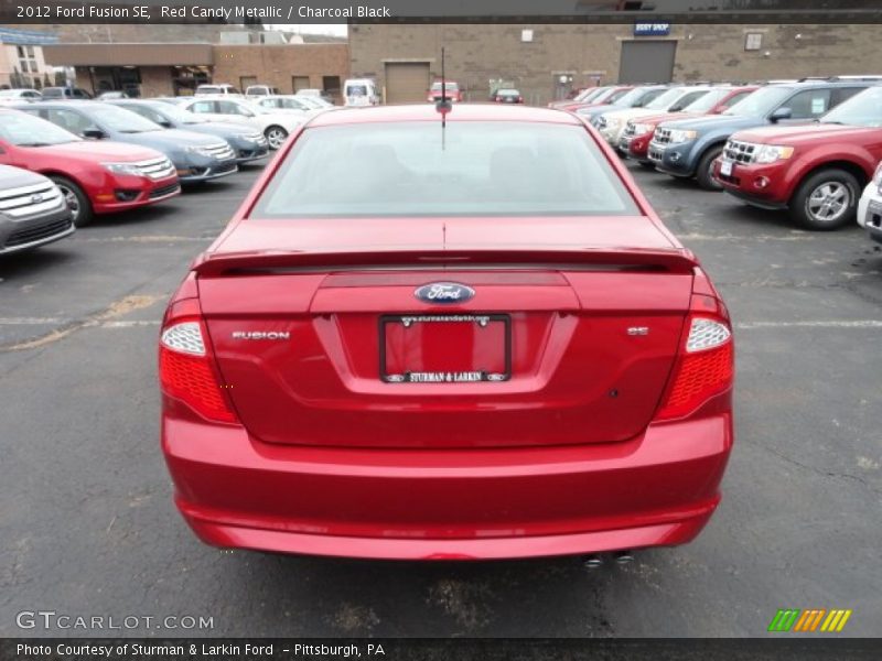 Red Candy Metallic / Charcoal Black 2012 Ford Fusion SE