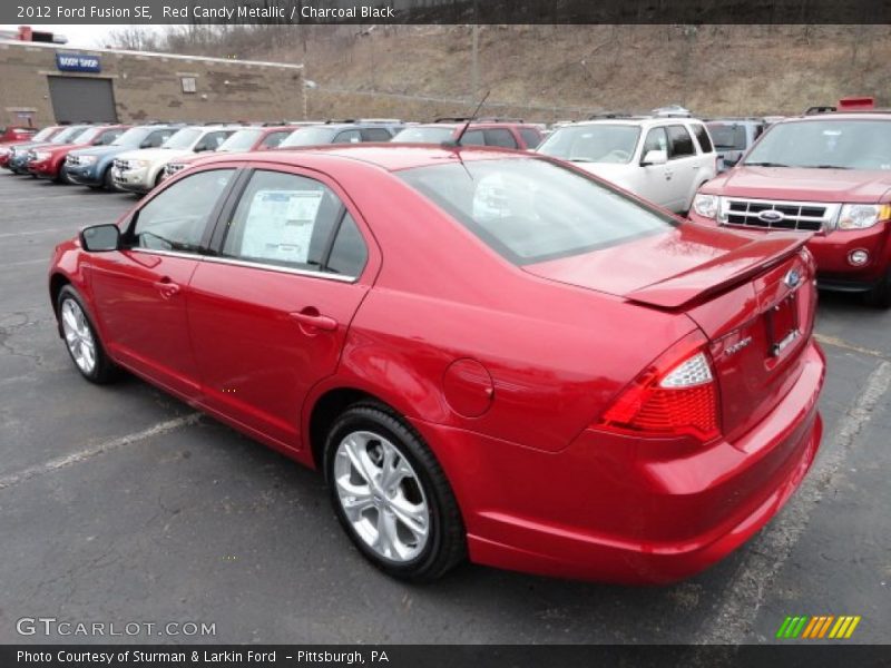 Red Candy Metallic / Charcoal Black 2012 Ford Fusion SE