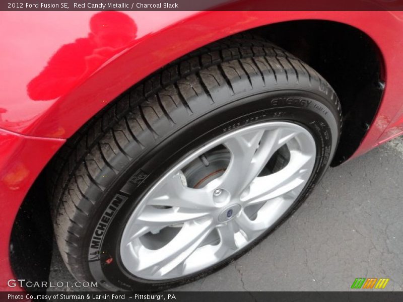 Red Candy Metallic / Charcoal Black 2012 Ford Fusion SE