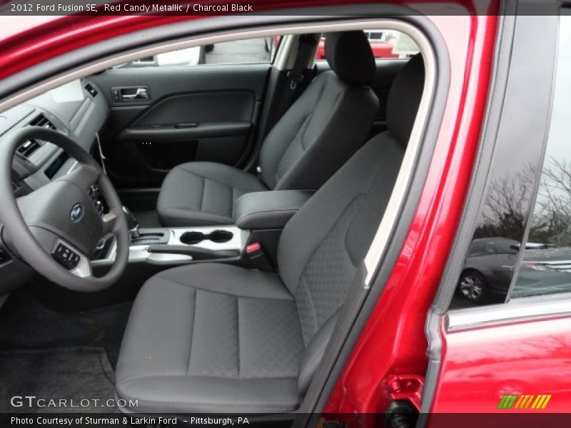 Red Candy Metallic / Charcoal Black 2012 Ford Fusion SE