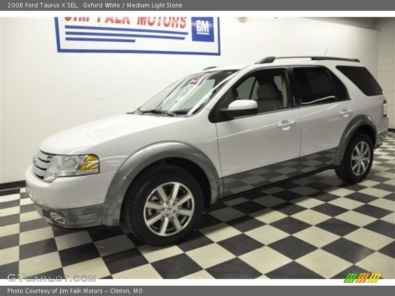 Oxford White / Medium Light Stone 2008 Ford Taurus X SEL
