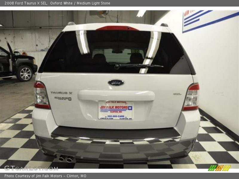 Oxford White / Medium Light Stone 2008 Ford Taurus X SEL
