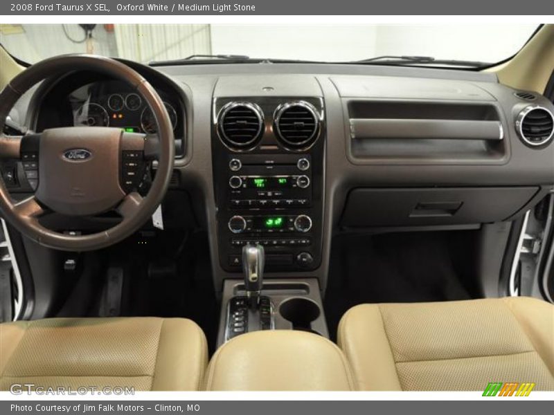 Oxford White / Medium Light Stone 2008 Ford Taurus X SEL