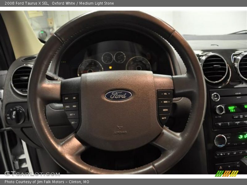 Oxford White / Medium Light Stone 2008 Ford Taurus X SEL