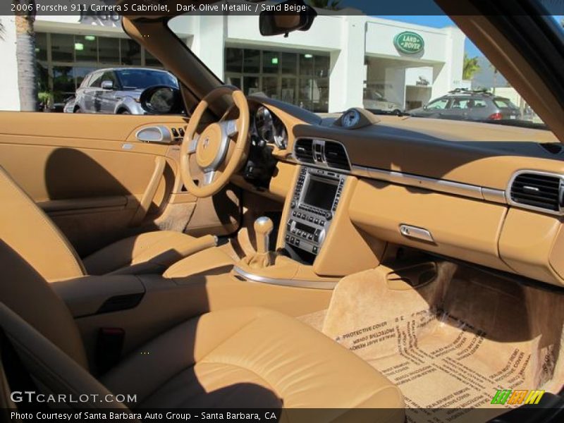 Dark Olive Metallic / Sand Beige 2006 Porsche 911 Carrera S Cabriolet