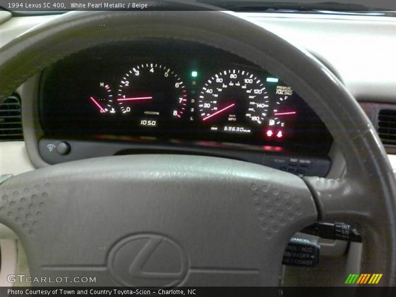 White Pearl Metallic / Beige 1994 Lexus SC 400