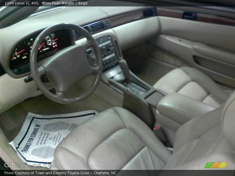 Beige Interior - 1994 SC 400 