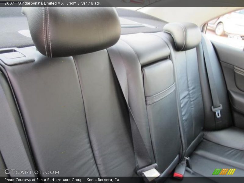 Bright Silver / Black 2007 Hyundai Sonata Limited V6