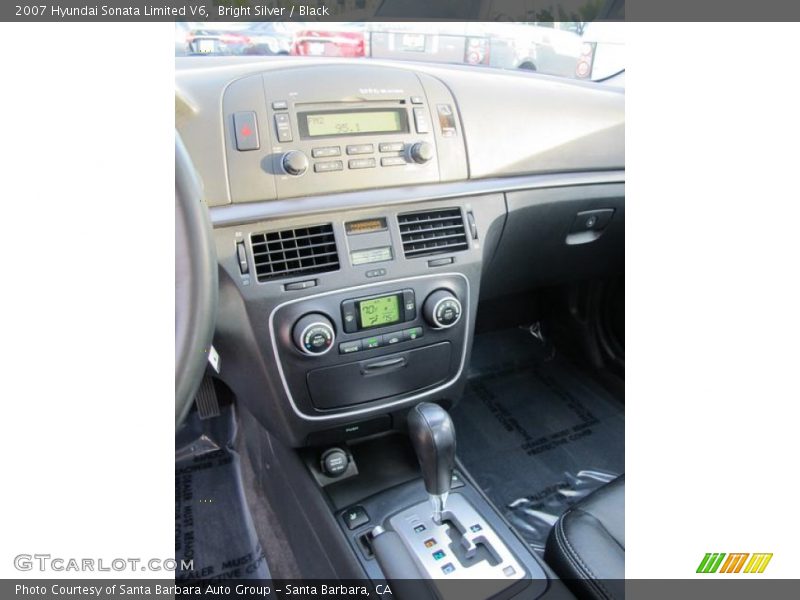 Bright Silver / Black 2007 Hyundai Sonata Limited V6