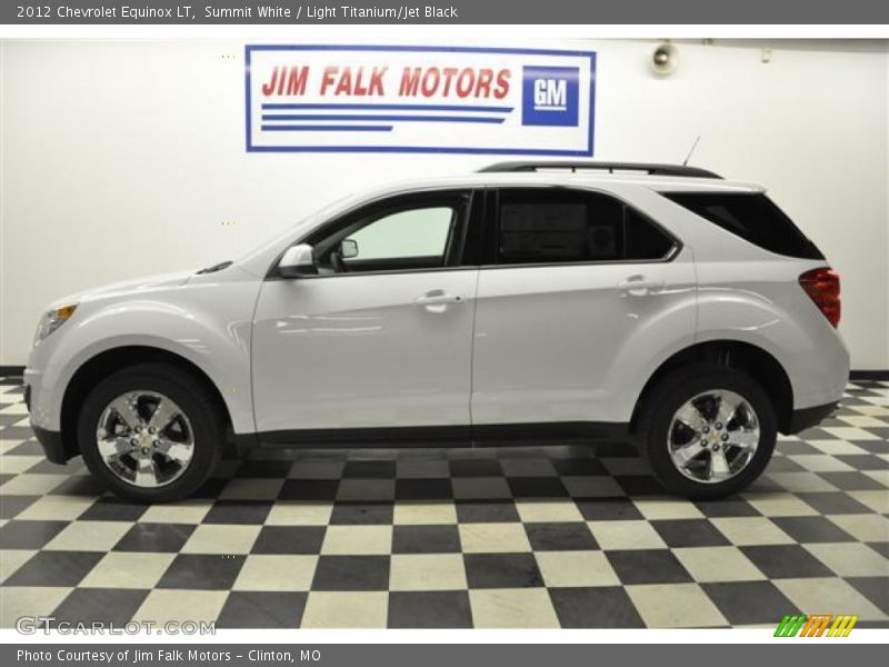 Summit White / Light Titanium/Jet Black 2012 Chevrolet Equinox LT