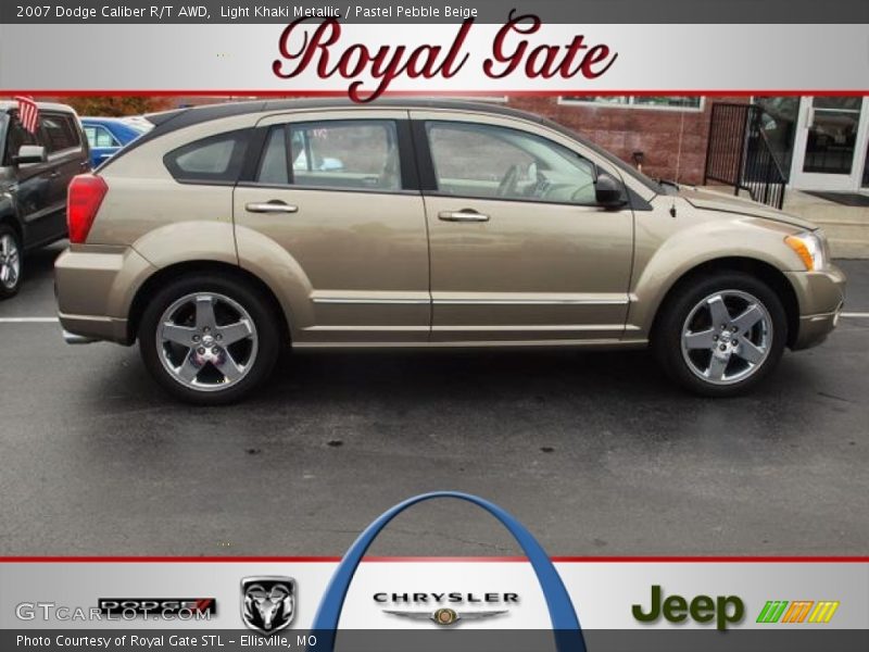 Light Khaki Metallic / Pastel Pebble Beige 2007 Dodge Caliber R/T AWD
