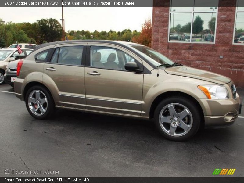 Light Khaki Metallic / Pastel Pebble Beige 2007 Dodge Caliber R/T AWD