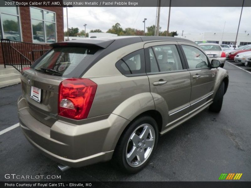 Light Khaki Metallic / Pastel Pebble Beige 2007 Dodge Caliber R/T AWD