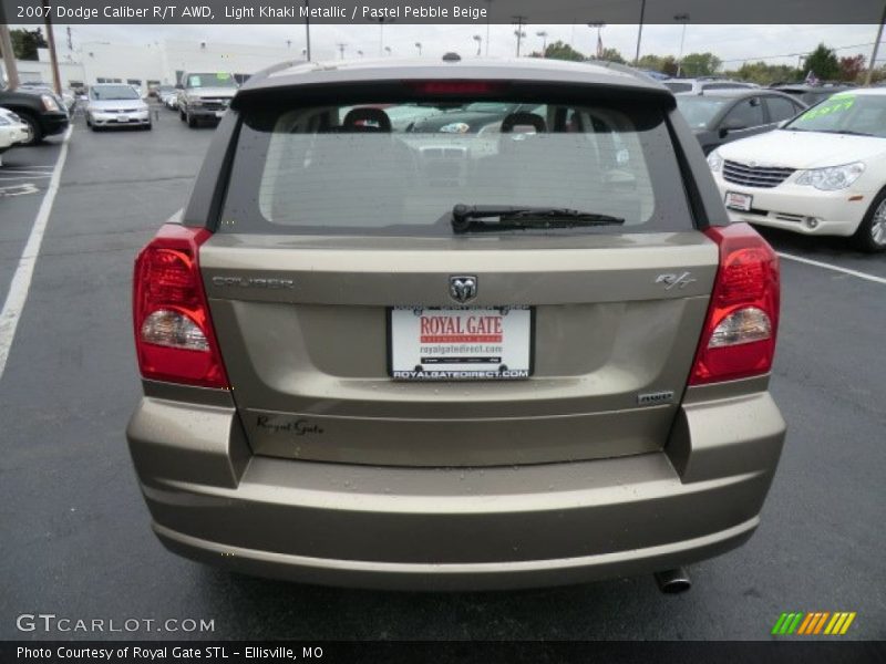 Light Khaki Metallic / Pastel Pebble Beige 2007 Dodge Caliber R/T AWD