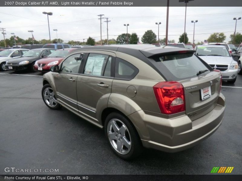 Light Khaki Metallic / Pastel Pebble Beige 2007 Dodge Caliber R/T AWD