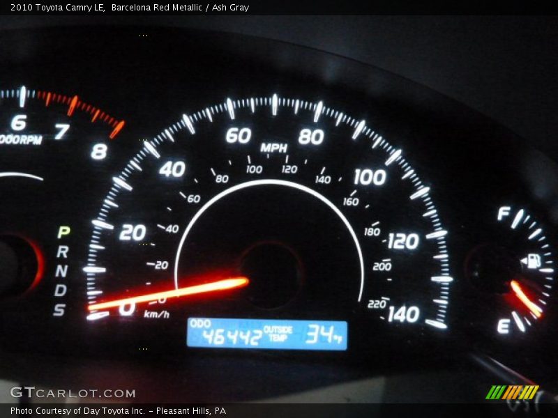 Barcelona Red Metallic / Ash Gray 2010 Toyota Camry LE