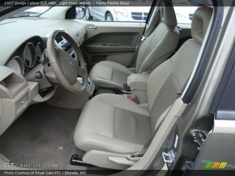 Light Khaki Metallic / Pastel Pebble Beige 2007 Dodge Caliber R/T AWD