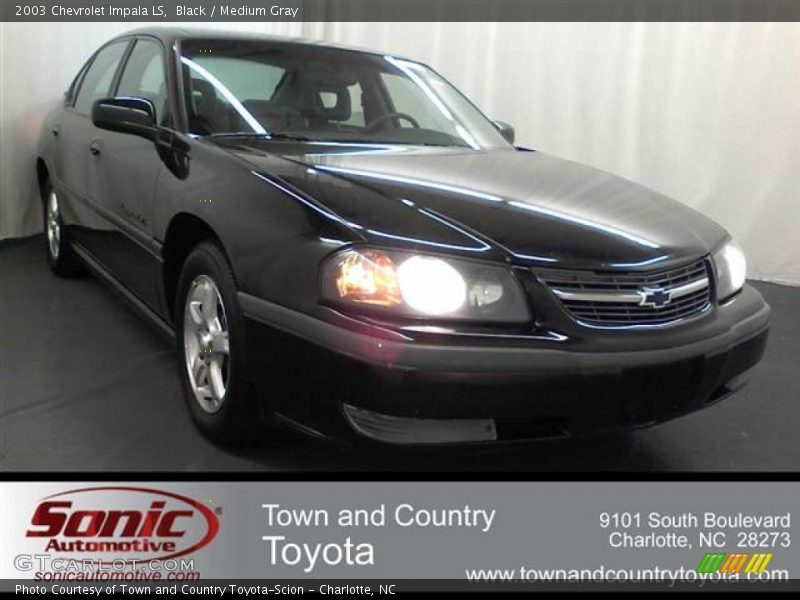 Black / Medium Gray 2003 Chevrolet Impala LS