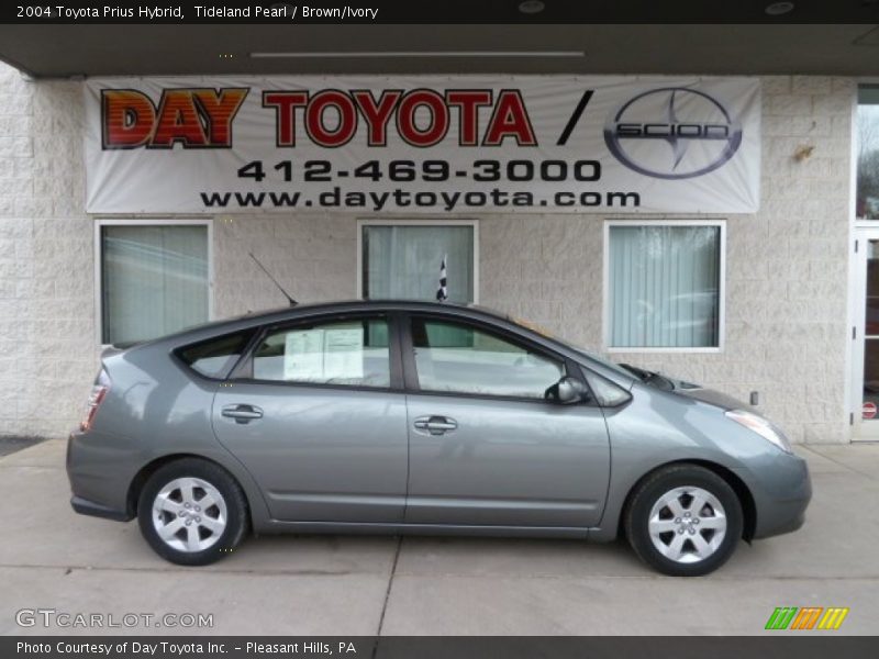 Tideland Pearl / Brown/Ivory 2004 Toyota Prius Hybrid